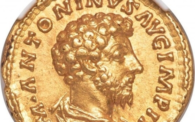 30045: Marcus Aurelius (AD 161-180). AV aureus (20mm, 7
