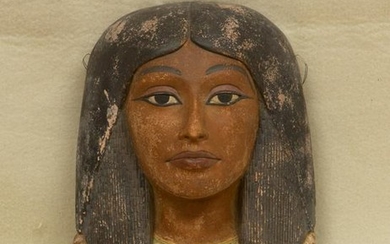 Egyptian Painted Terra Cotta Mask