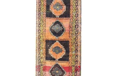 4 x 14 Wide Runner Persian Northwest Wool Hand-knotted Tribal rug