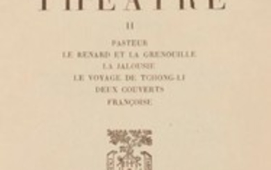 Sacha GUITRY Théâtre II (Librairie Plon, 1936) In …