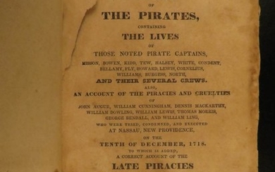 1829 PIRATES of Caribbean America Captain Bowen