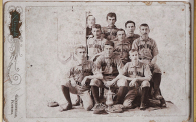 1890s GAINESVILLE FLORIDA BASEBALL Team Photo