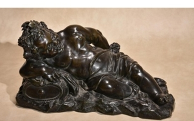 After Giovanni Bonazza, (Italian 1654 – 1736), a bronze model of the young Bacchus