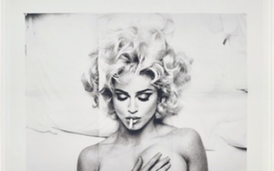 Anne Collier, Folded Madonna Poster (Steven Meisel)