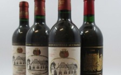4 bouteilles 3 bts : CHÂTEAU RAUZAN SEGLA 1990 2è GC Margaux