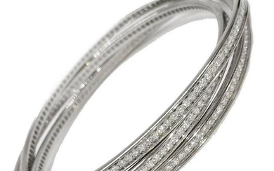 Cartier Diamond Gold Trinity Bracelet