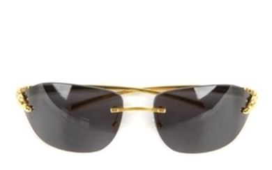 CARTIER - a pair of Panthere rimless sunglasses.