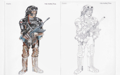 Colossus: A large collection of original costume designs by John Mollo for the unfinished / unreleased production
