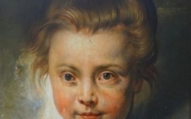 Copie d'après Rubens, XIXe siècle. "Portrait d'enf…