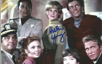 Deanna Lund, Heather Young & Don Marshall Land of the Giants signed 10x8 colour photo. Good Condition. All signed pieces...