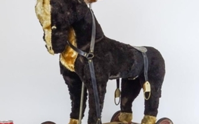 Early Toy Platform Horse