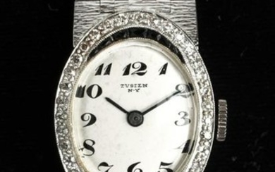 Fougeray Art Deco 14K Gold Diamonds Tustin Watch