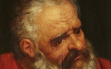 Frans Floris, follower of, Head of a Bearded Man (Study for an Apostle)