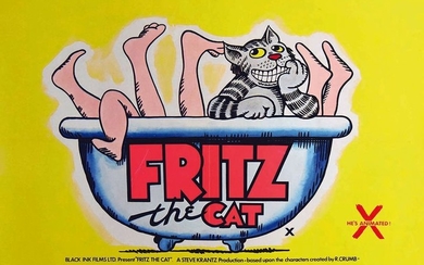 Fritz the Cat He 's X Animated Affiche Anglaise 1972