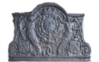 An important French Louis the 14th cast iron fireb…