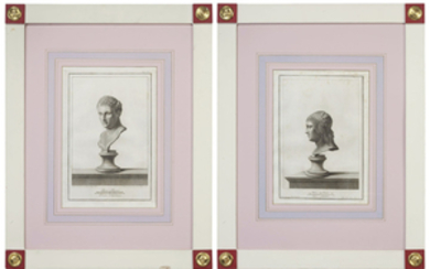 Italian School, 19th Century, [Marble Busts]: 15 Plates