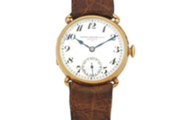 Patek Philippe. An 18K gold manual wind wristwatch