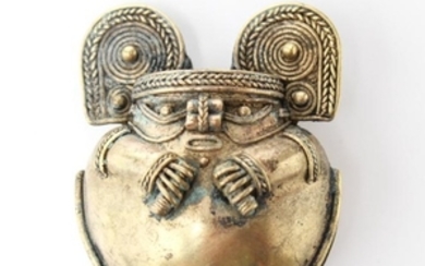 Pre-Columbian Gold Tairona Tumbaga Figural Bell