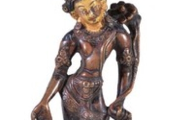 A Tibetan bronze figure of Padmapami