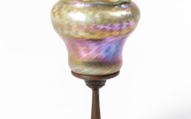 Tiffany Studios Bronze Candleholder