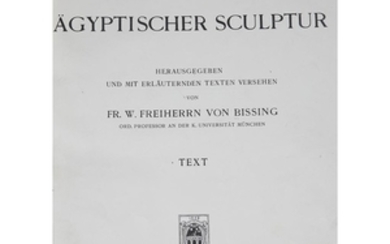 3 Vols. Bissing, Friedrich. Denkmaler Aegyptischer Skulptur. Munich: Bruckmann,...