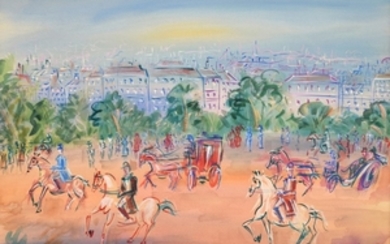 Jean Dufy Painting, Bois Scene