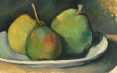 Paul Cezanne (1839-1906), Poires dans une assiette blanche