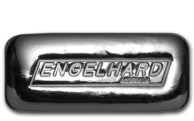 5 oz Silver Cast-Poured Bar - Engelhard-Australia