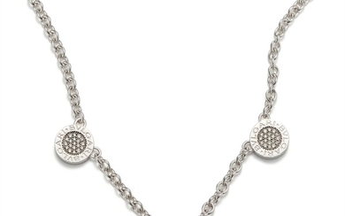 Bulgari, A Diamond and Onyx 'Bvlgari-Bvlgari' Necklace