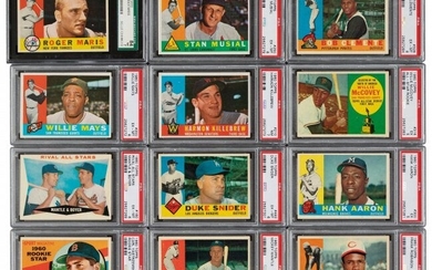 56845: 1960 Topps Baseball Complete Set (572). Offered