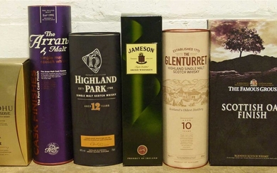 6 Bottles Mixed Lot various Single Malt, Blended and Irish Whiskies