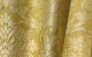 6 x 130 m Magnificent damask silk fabric from San Leucio - Silk - 2018