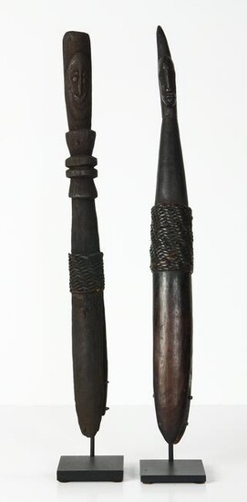 Papua New Guinea dance stick clappers or instruments