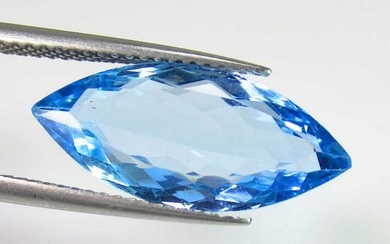 6.29 Ct Genuine Blue Topaz Marquise Cut