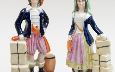 Pair of Staffordshire Pearlware Figures of Sailors