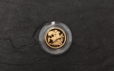 A 1980 Queen Elizabeth Gold Proof Half Sovereign, Old Head, Royal Mint, in case with certificates