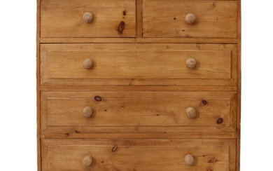 A 19th century style pine chest of drawers - modern, the mou...