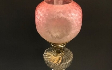 A BACCARAT OIL LAMP