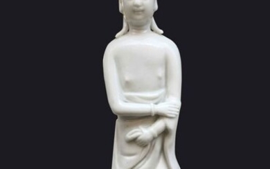 A ‘Blanc-de-Chine’ Dehua figure of “Adam” - Porcelain - China - Kangxi (1662-1722)