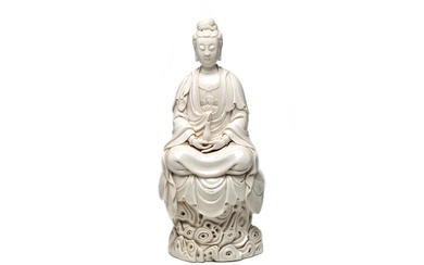 A Blanc de Chine figure of Bodhisattva Guanyin