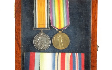 A Second World War medal trio, awarded to Mr R J Spiers, all... in...
