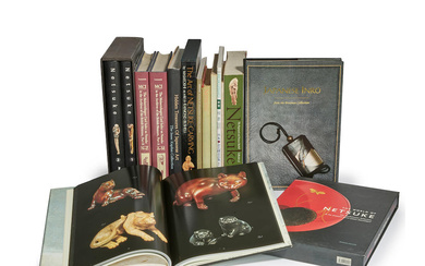 A COLLECTION OF REFERENCE BOOKS ON JAPANESE NETSUKE AND INRO...