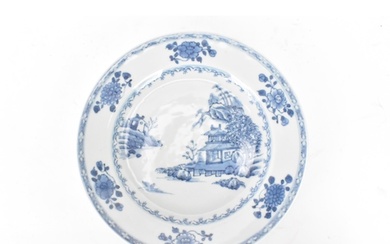A Chinese 18th century, Qianlong, Nanking cargo blue and whi...