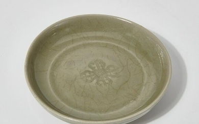 A Chinese celadon glazed porcelain dish