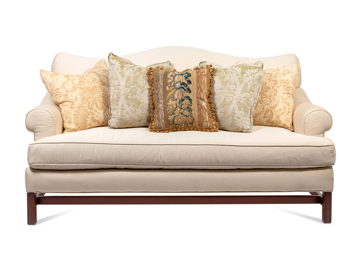 A Chippendale Style Camelback Sofa