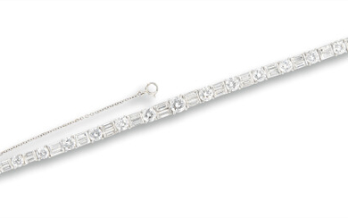 A Diamond Bracelet, 鑽石手鏈, 鑽石共重約6.70克拉鑽石手鏈, 鑽石共重約6.70克拉