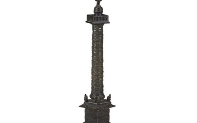 A French Grand Tour bronze 'Vendome Column' 19th century...