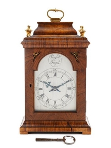 A French Mahogany Cased Mantel Clock FIRST HAL