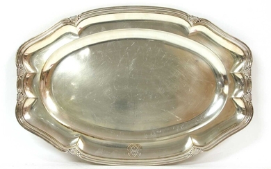 A French silver serving dish
