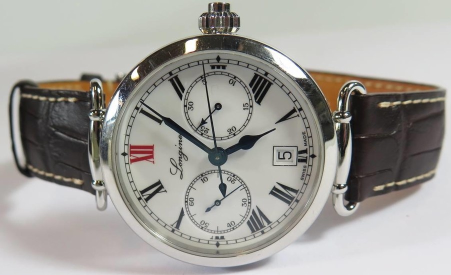 A Gent's Longines 180th Anniversary Numbered Edition Chronog...